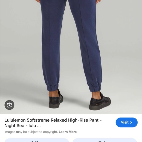 Women's Navy Jogger Pants - Picture 2 of 8